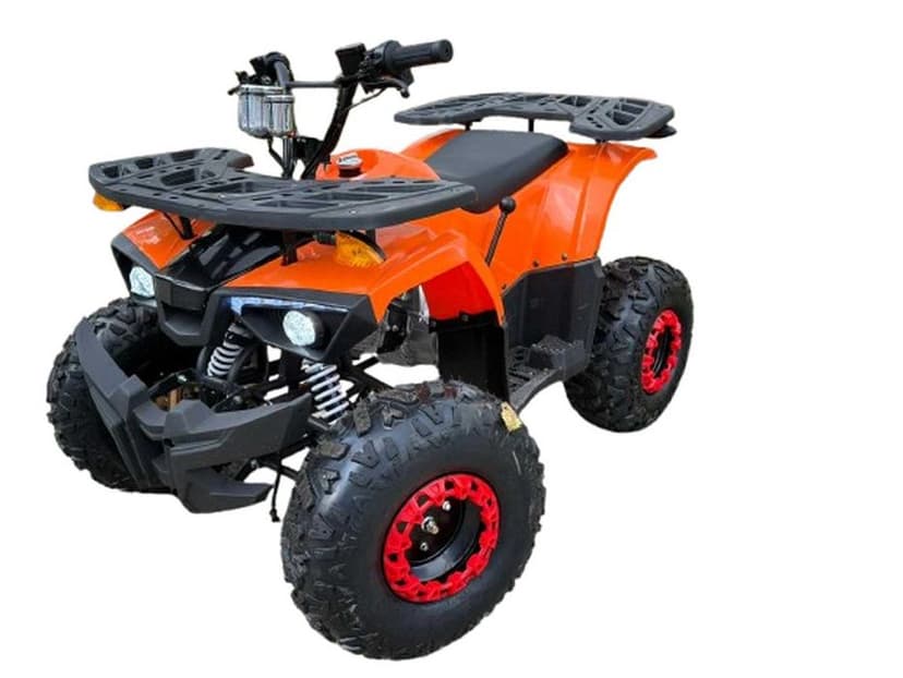 ATV 125 cc Model Nou Full Options Sasiu Ranforsat Roti 8" Portocaliu