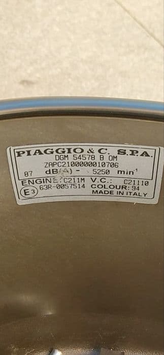 Scuter Piaggio NRG -910 Km