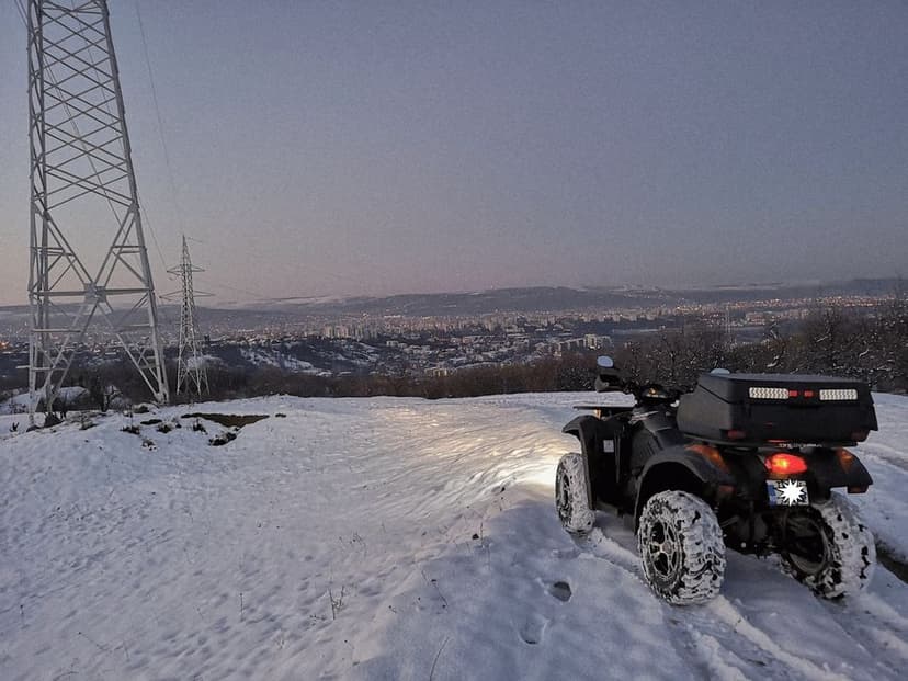 Atv CF Moto 625 numere negre