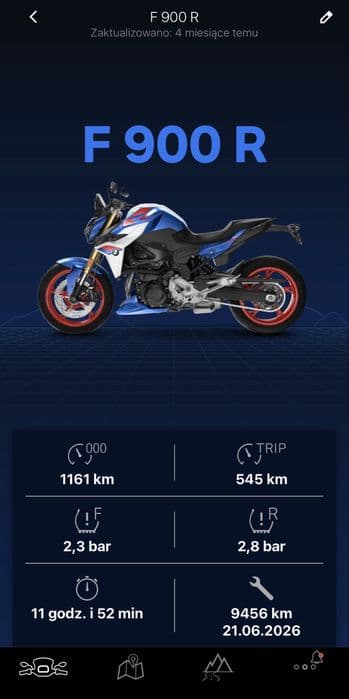 BMW F900 R 2025 rok jak nowy 1160 km salon Polska przebieg FV 23%