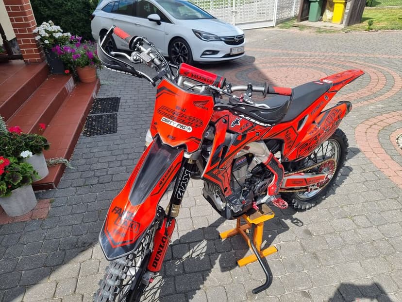 Honda crf 450 pełen ukald wydechowy