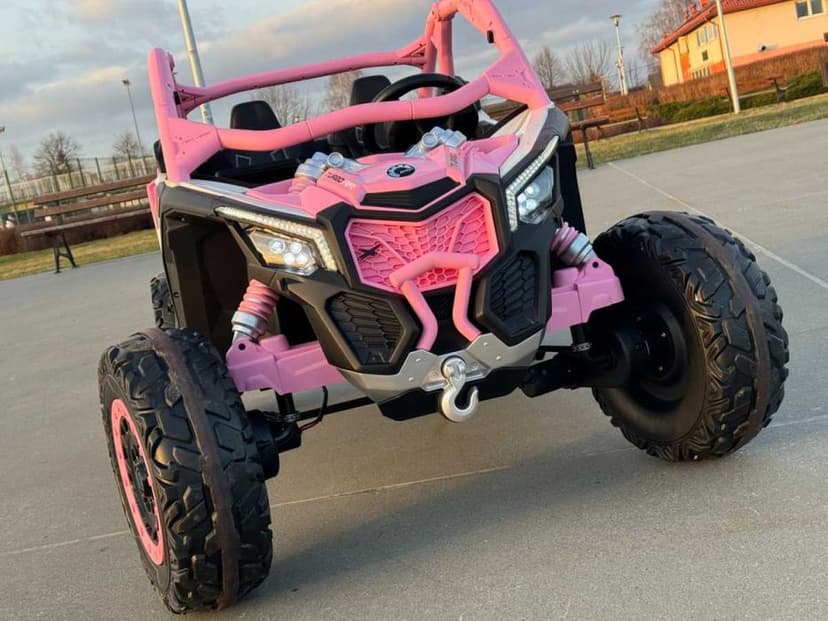 Pojazd Buggy CAN-AM Maverick Turbo RR 4x200W 2x24V20Ah Różowy