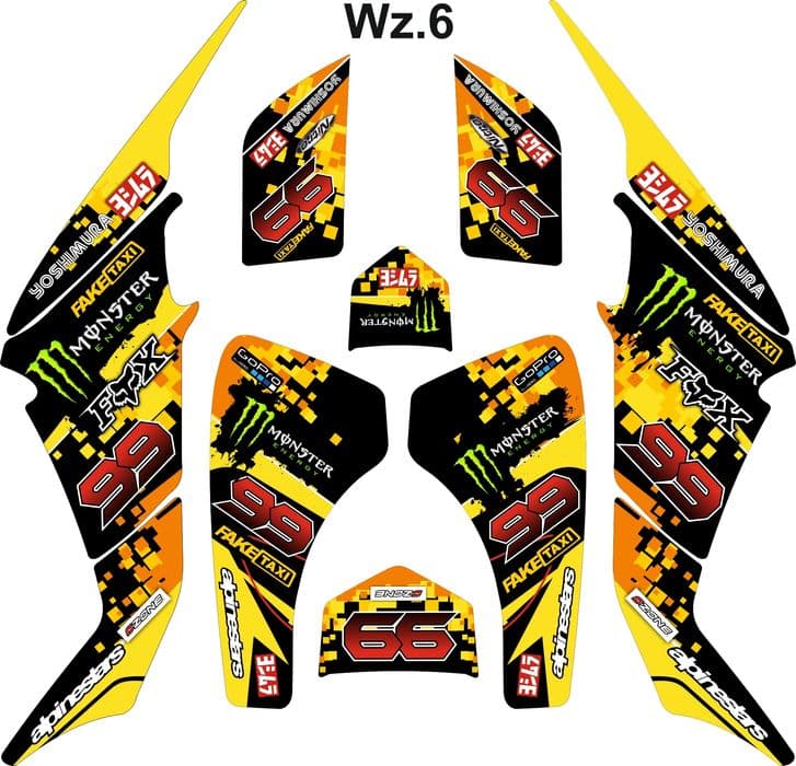 Naklejki kawasaki KFX400