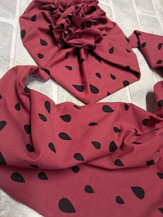 Turban chusta komplet wiosenny