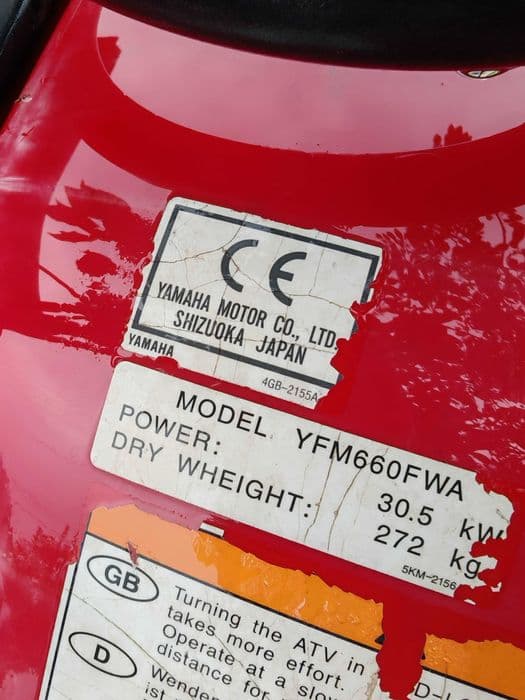 Yamaha Grizzly 660 nowe opony