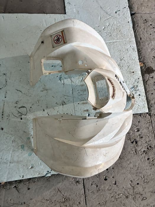 Yamaha Raptor komplet błotniki plastiki przód tył all white