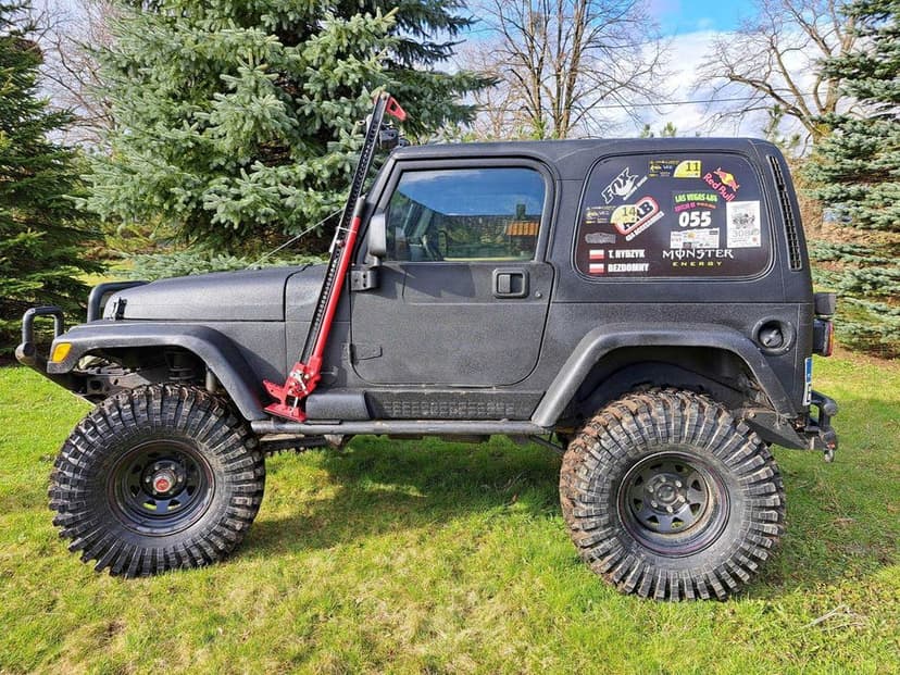 jeep wrangler tj off road 1999 rok 4.0 opona 37 cali mosty patrol
