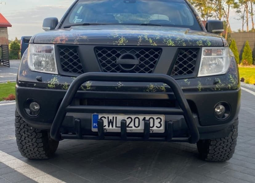 Orurowanie przednie A-Bar czarne Nissan Navara D40 2005-2015