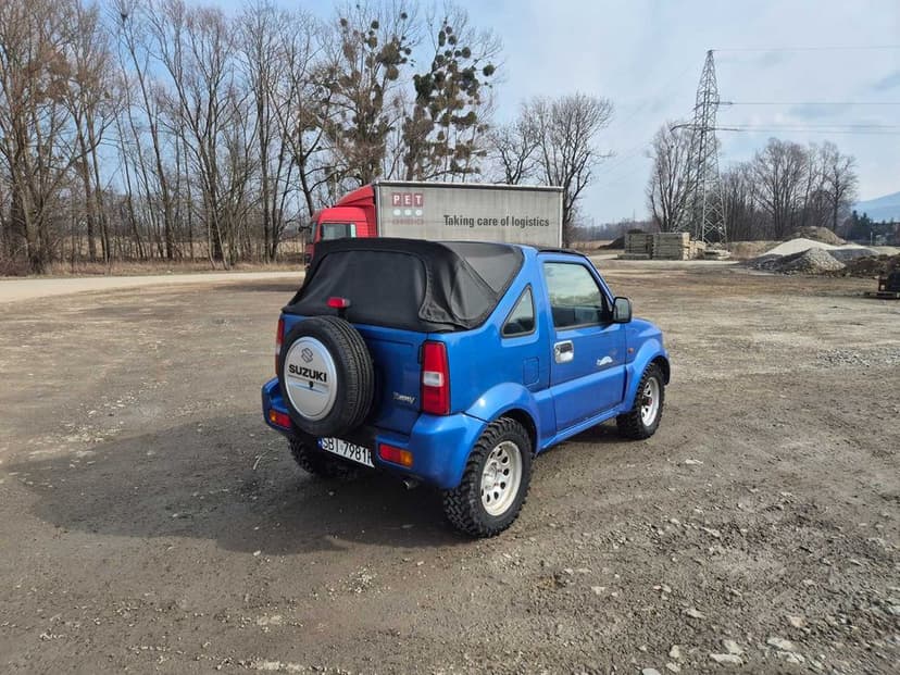 Suzuki Jimny 4x4 * 165-tys km przebieg * Cabrio * 1,3 benz 80KM * HAK