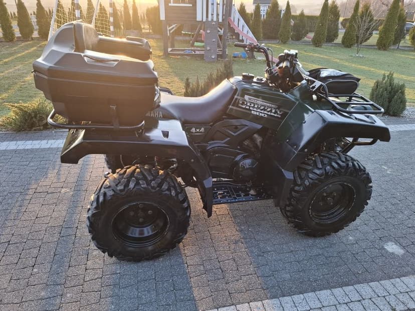 Yamaha Grizzly 600 4x4 kufer wyciągarka pług do sniegu