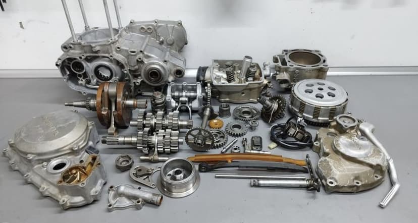 Honda CRF 450 głowica kartery stator balans koło kolanko skrzynia