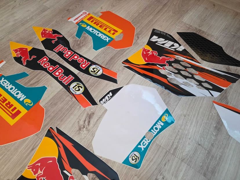 Okleina grafika KTM sx sxf exc excf 125 / 250 / 450 r. 07-10 gruba !