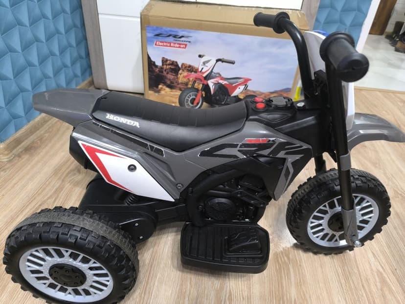 Motorek elektryczny MILLY MALLY Honda CRF 450R Szary, akumulator, łado