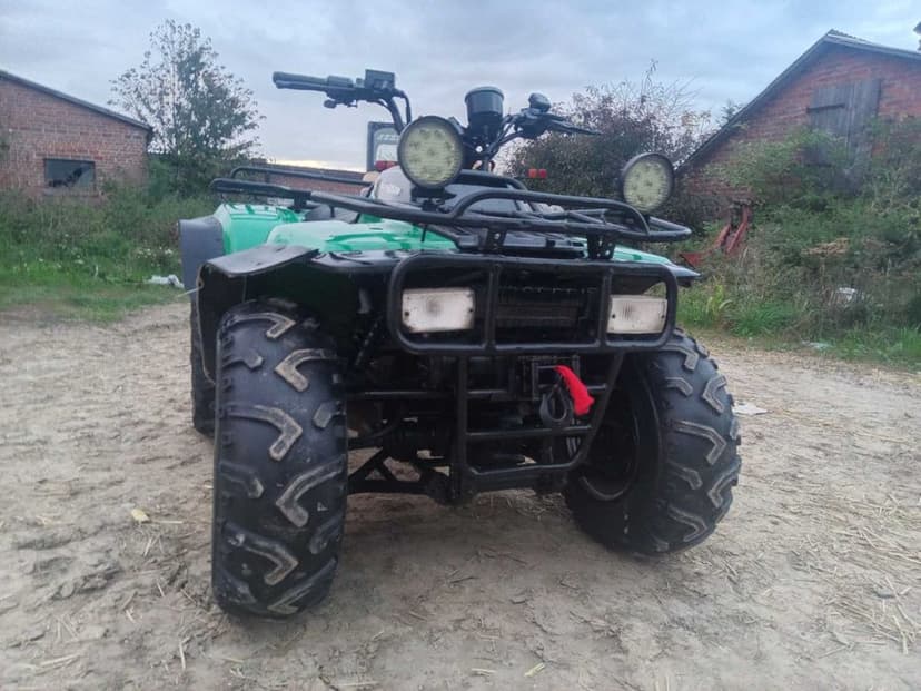 kawasaki klf 300 4x4 wyciagarka  transport