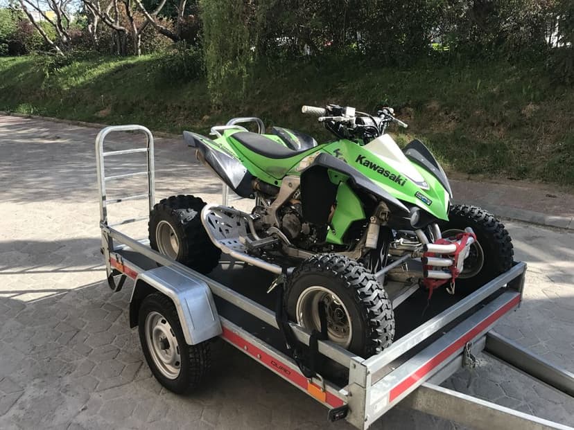 Quad sportowy kawasaki Kfx450R zarejestrowany + przyczepa