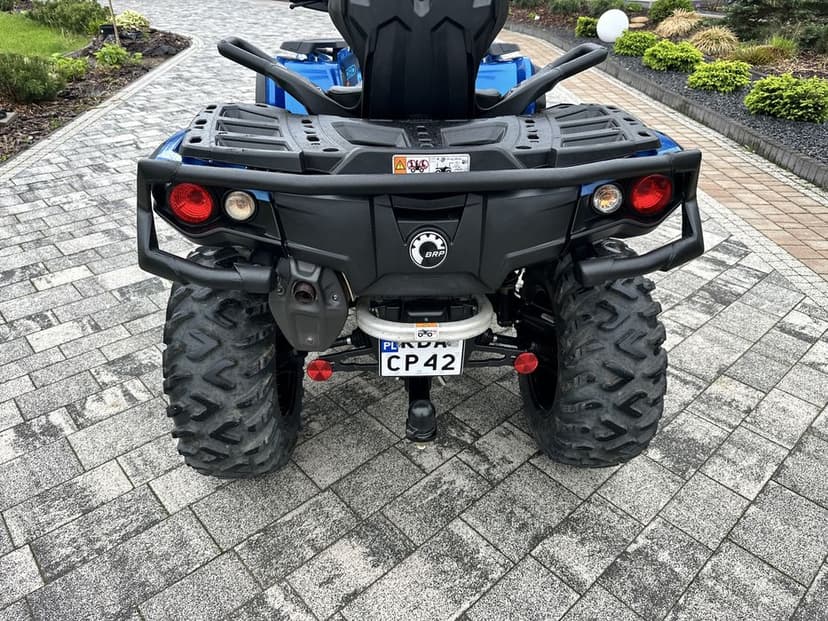 Quad CAN-AM Outlander 650 max XT lift - 2023r, 2cyl Rotax, ledy, zarejestrowany
