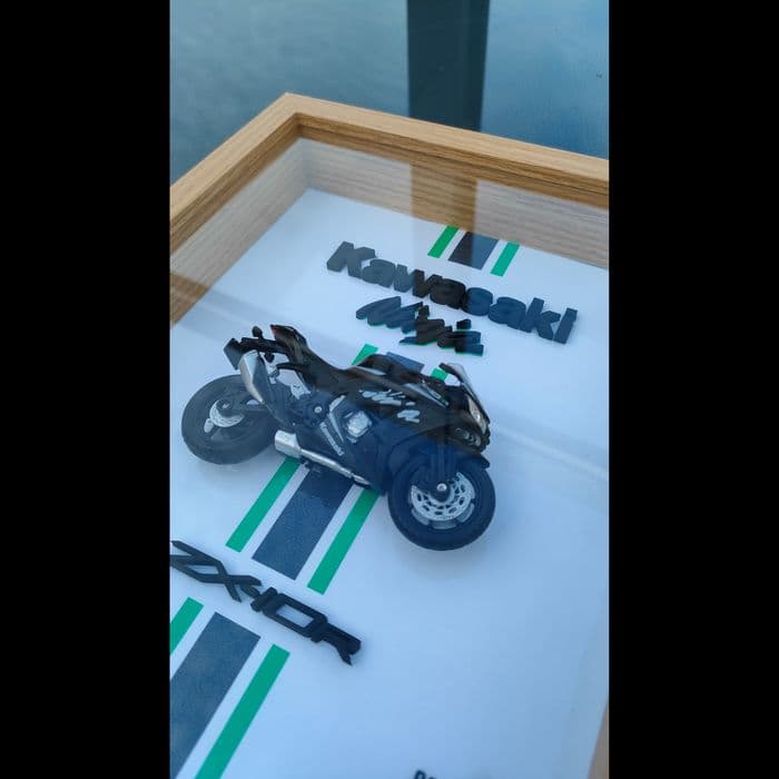 Model Kawasaki Ninja ZX-10R w ramce