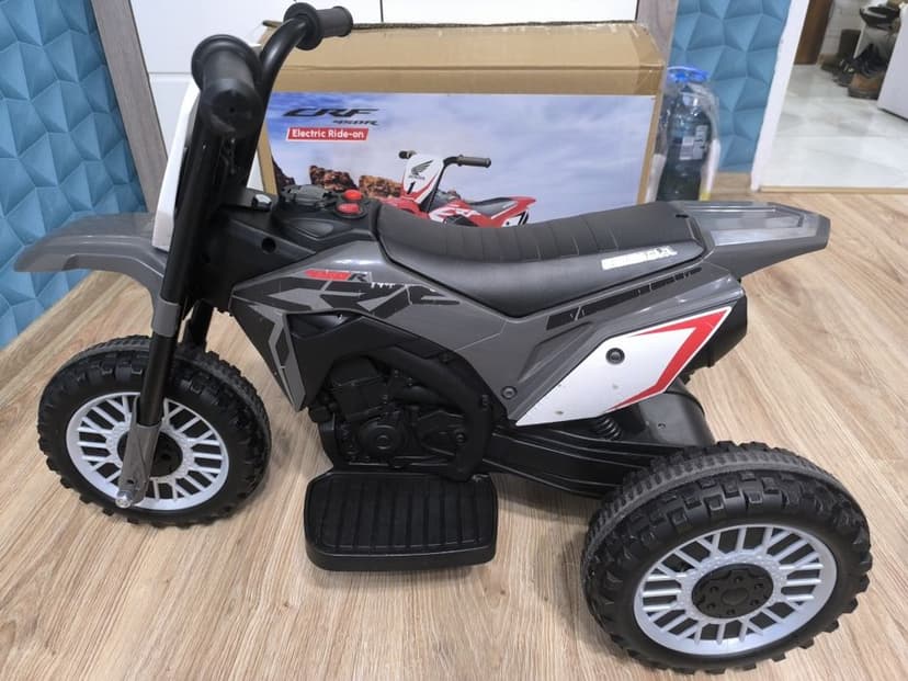 Motorek elektryczny MILLY MALLY Honda CRF 450R Szary, akumulator, łado