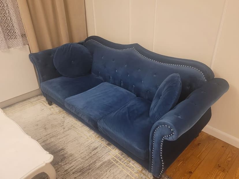 Zestaw kanap w stylu glamour - 2 sztuki