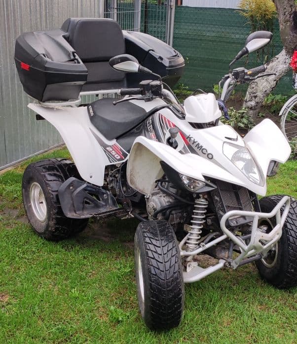 Quad Kymco Maxxer 250 homologacja L7e kat. B biały 2010 rok kxr mxu