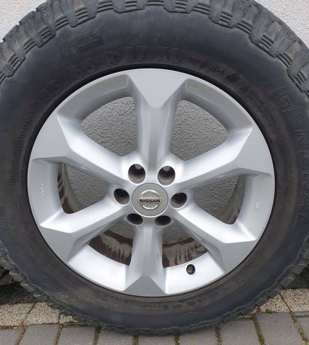 nissan navara d40 koła opony 17 komplet