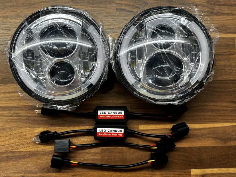 Halogeny , Lampy Led Jeep Wrangler 7” Nowe 2szt