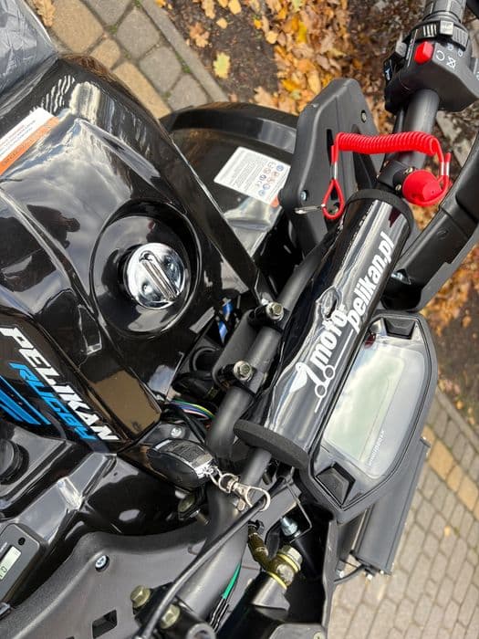 QUAD PELIKAN RUGBY 150cc Duża rama oparcie LEDY HAK Raty Dostawa