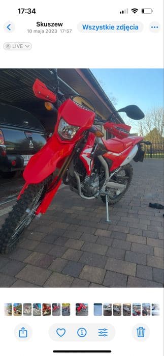 Sprzedam Honda CRF 250 L z malym przebiegiem