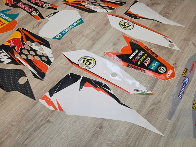 Okleina grafika KTM sx sxf exc excf 125 / 250 / 450 r. 07-10 gruba !