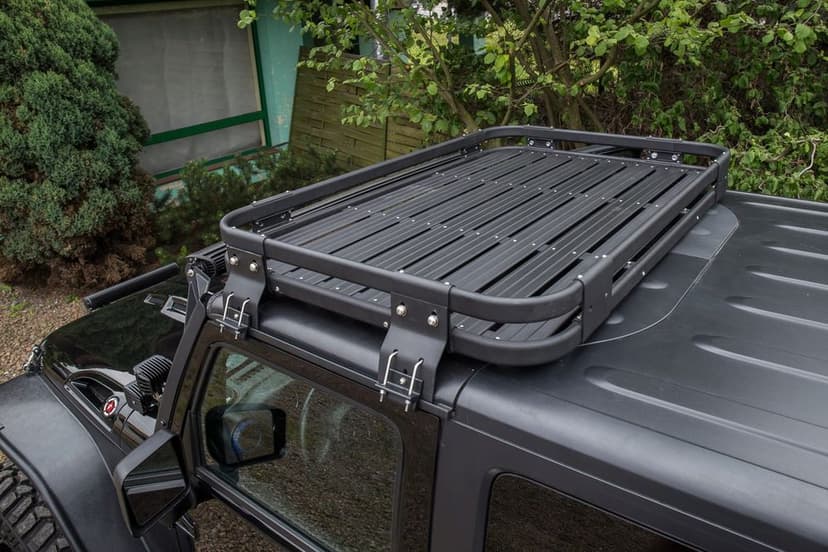 aluminiowy wyprawowy bagażnik dachowy jeep wrangler jk 2d 2007-2018