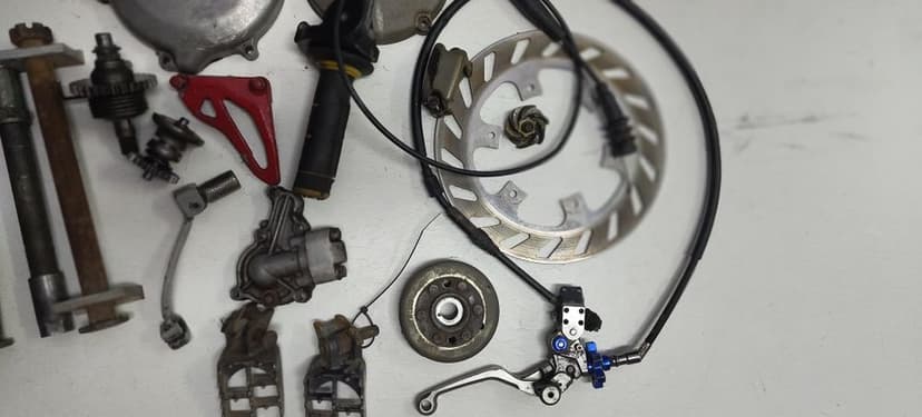 Kawasaki kx 125 ośka dekiel wałek Magneto tarcza rolgaz chłodnica