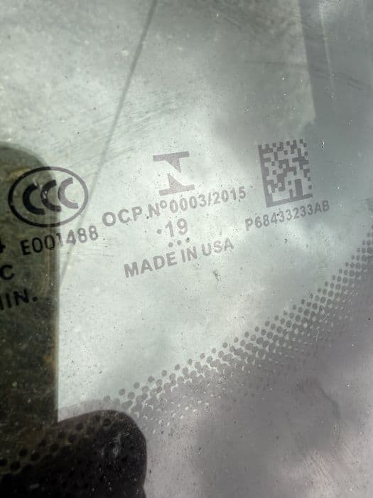 Szyba czołowa ramka Oryginał Jeep Wrangler JL 18-23r