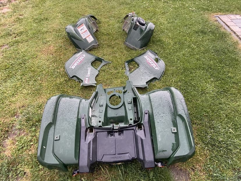 Plastiki yamaha grizzly 700 grizzly 550 owiewki błotnik boczek komplet