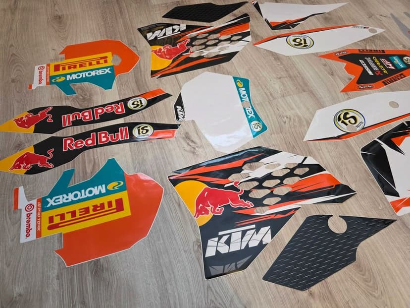 Okleina grafika KTM sx sxf exc excf 125 / 250 / 450 r. 07-10 gruba !
