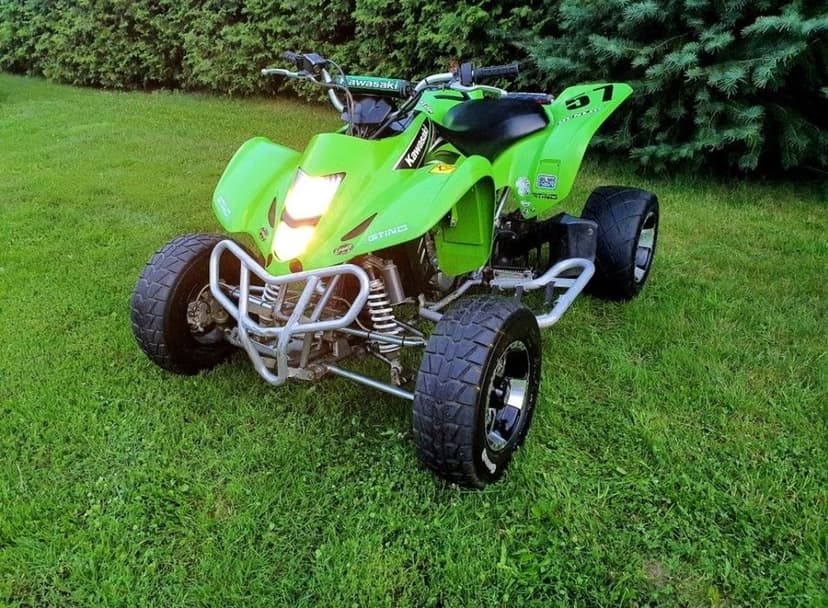 Quad KAWASAKI kfx 400CC mały ale wariat :) szeroka ośka