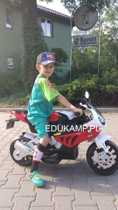 Motor dla dziecka na akumulator Ścigacz Bmw S1000rr 2x45W Koła Eva!