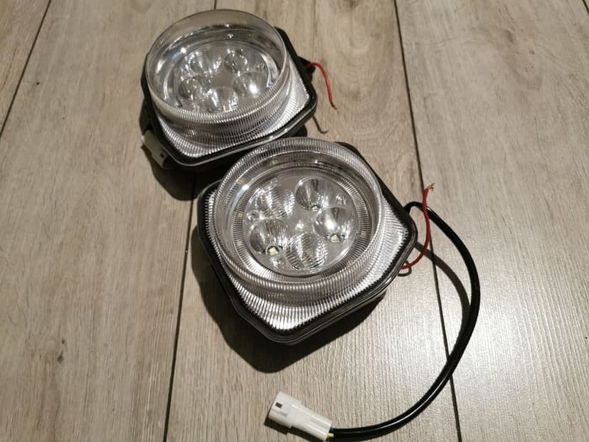 Yamaha grizzly 700 lampa lampy led z ringami reflektor przód