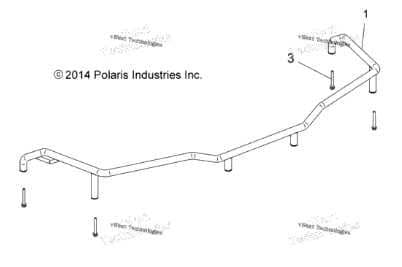 Polaris Sportsman 570 (2014 do 2021) Balkon orurowanie bagażnik przód