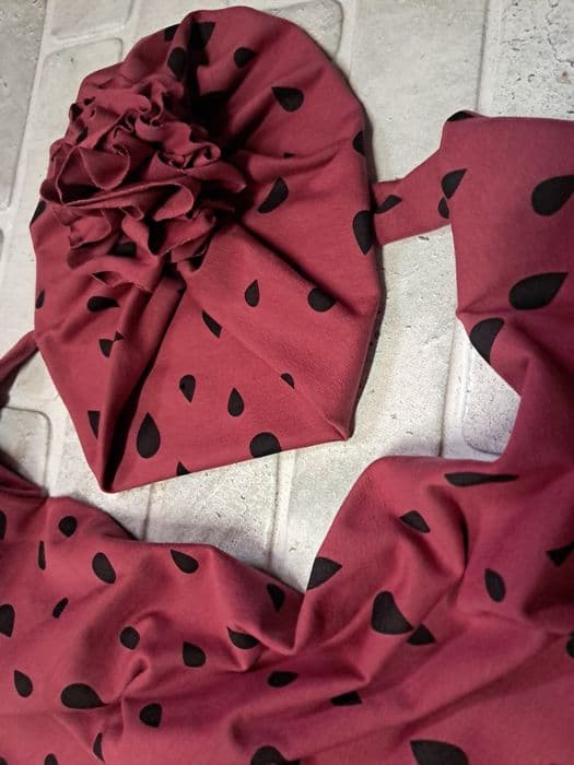 Turban chusta komplet wiosenny