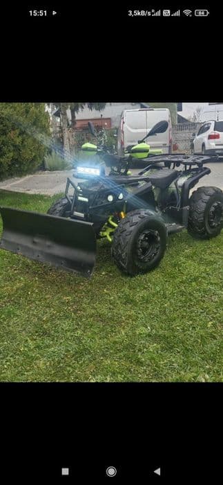 Quad BARACUDA 250 BRT.bardzo zadbany . wyciągarka i pług do śniegu