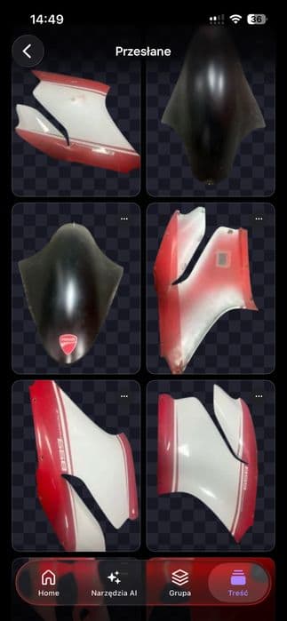 Ducati Panigale 899 ogon łącznik wypełnienie