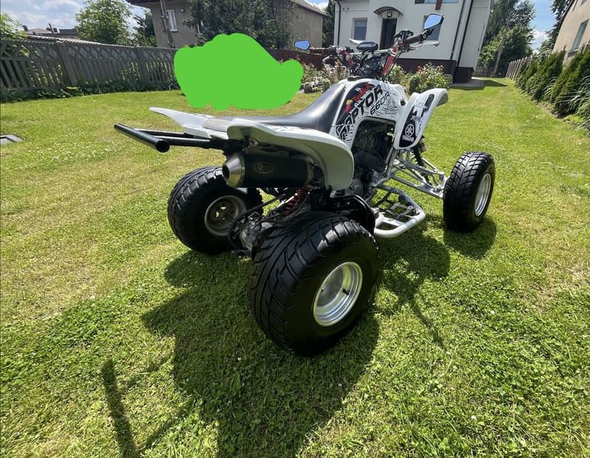 Yamaha Raptor 660R homologacja gotowy do jazdy quad