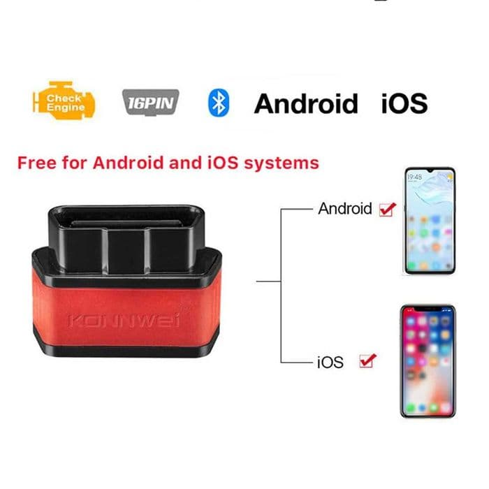 KONNWEI KW903 Bluetooth 5.0 interfejs diagnostyczny dla iPhone Android
