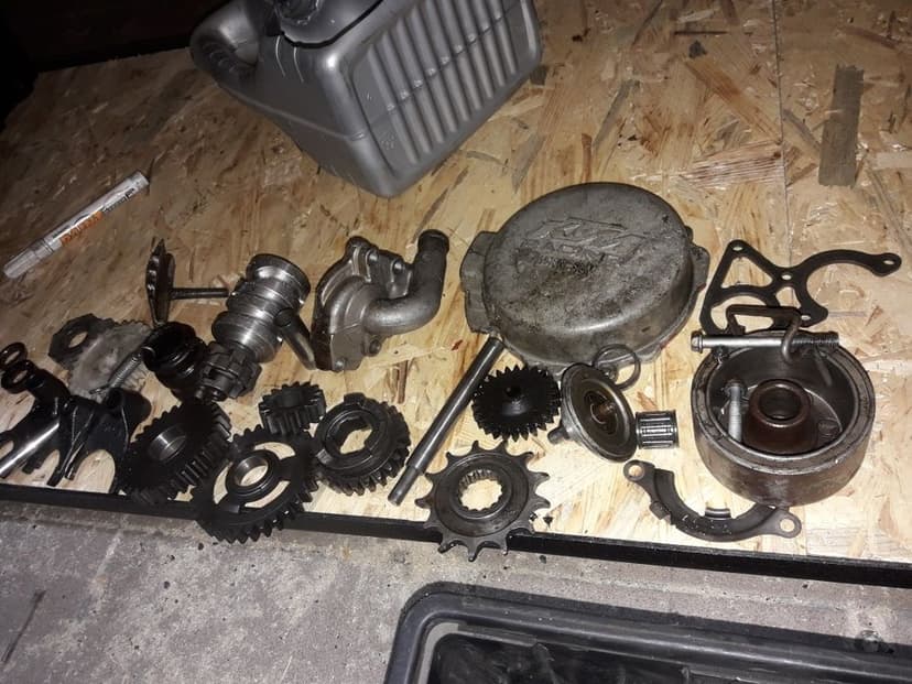 Ktm sx 125 sx125 exc części silnik lagi airbox chłodnica tryb owiewka