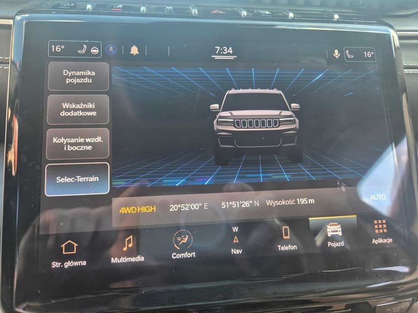 Konwersja Jeep Grand Cherokee WL V 5 WK2 USA kodowanie Lam p  dojaz d