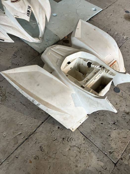 Yamaha Raptor komplet błotniki plastiki przód tył all white