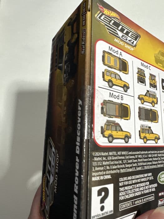 Hot wheels elite64 mod shop 94 land rover discovery rlc