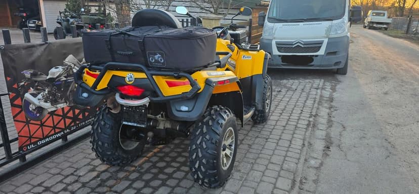 Quad Can Am Outlander 650 ! 4x4 ! LONG ! 2009r! Homologacja L7e 15Kw!