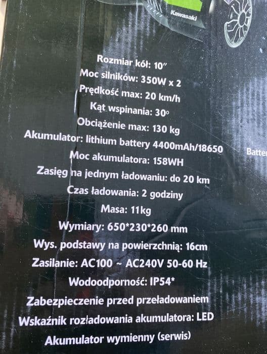 Hoverboard Kawasaki KX-PRO10.0A