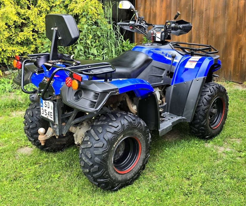 Quad Linhai 300 cm3 z pługiem szybki Stan super dwuosobowy 2 osoby